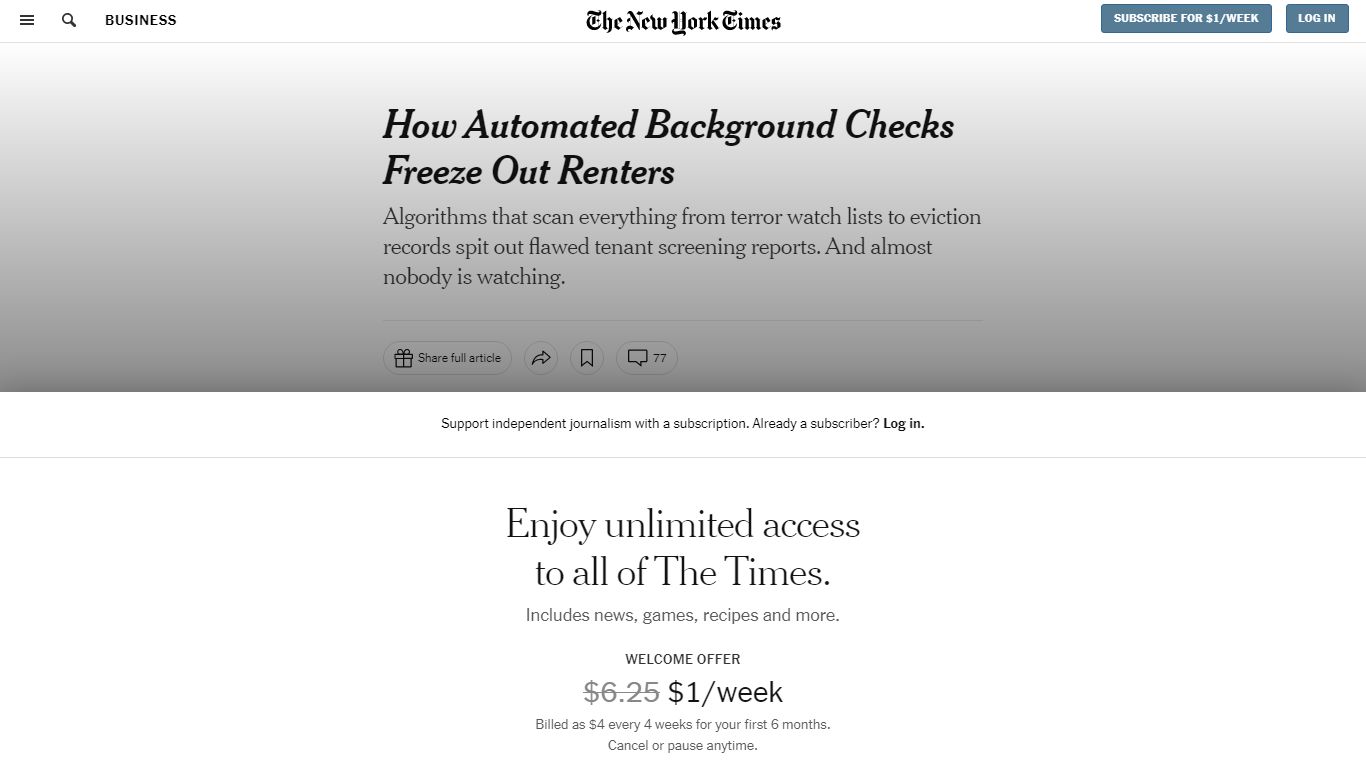 How Automated Background Checks Freeze Out Renters